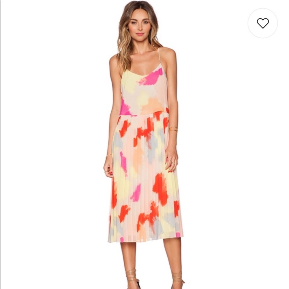 1. STATE Crystal Pleat Midi Dress